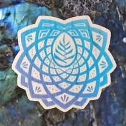 Third Eye Pinecones Wood Stickers - Third Eye Mandala