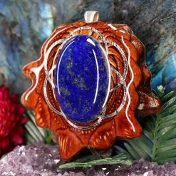 TEP Lapis Lazuli With Silver Seed Of Life Pendants
