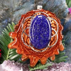 TEP Lapis Lazuli With Silver Seed Of Life Pendants