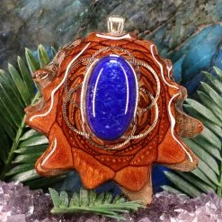TEP Pendants Lapis Lazuli With Gold Seed Of Life