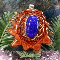 TEP Pendants Lapis Lazuli With Gold Seed Of Life