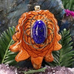 TEP Lapis Lazuli With Gold Seed Of Life 7 TEP Lapis Lazuli With Gold Seed Of Life