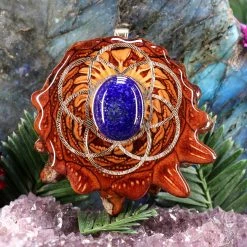 TEP Pendants Lapis Lazuli With Gold Seed Of Life