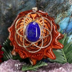 TEP Pendants Lapis Lazuli With Gold Seed Of Life