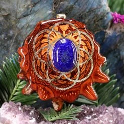 TEP Pendants Lapis Lazuli With Gold Seed Of Life