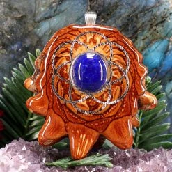 TEP Lapis Lazuli With Silver Seed Of Life Pendants