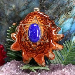 TEP Pendants Lapis Lazuli With Gold Merkaba