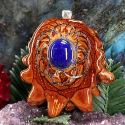 TEP Lapis Lazuli With Silver Seed Of Life Pendants