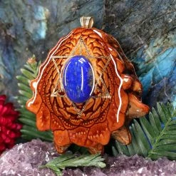 TEP Pendants Lapis Lazuli With Gold Merkaba