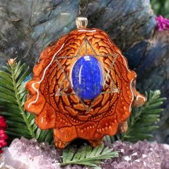 TEP Pendants Lapis Lazuli With Gold Merkaba