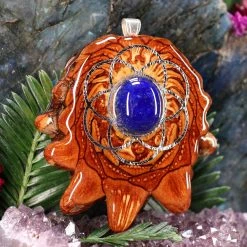 TEP Lapis Lazuli With Silver Seed Of Life Pendants