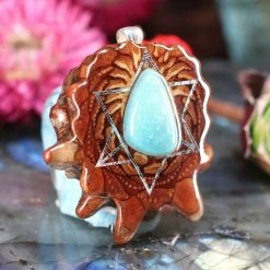 TEP Turquoise With Silver Merkaba