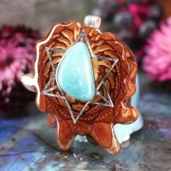 TEP Turquoise With Silver Merkaba