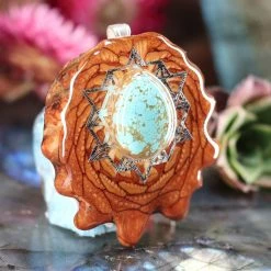 TEP Pendants Turquoise With Silver 64 Star Tetrahedron 6 TEP Pendants Turquoise With Silver 64 Star Tetrahedron