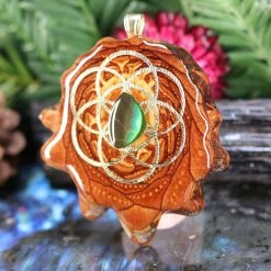 TEP Ammolite With Gold Seed Of Life