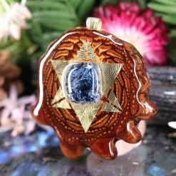 TEP Blue Pietersite With Gold Reverse Merkaba