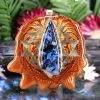 TEP Pendants Blue Pietersite With Gold Sri Yantra