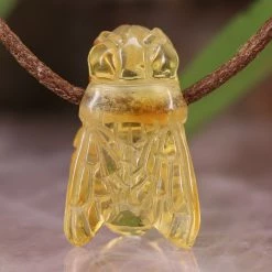 Third Eye Pinecones Pendants Amber Bee Necklace