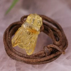 Third Eye Pinecones Pendants Amber Bee Necklace