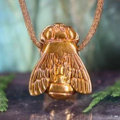 Third Eye Pinecones Bronze Bee Necklace Pendants