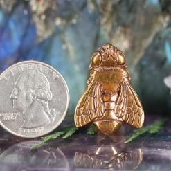 Third Eye Pinecones Bronze Bee Necklace Pendants