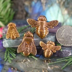 Third Eye Pinecones Bronze Bee Necklace Pendants