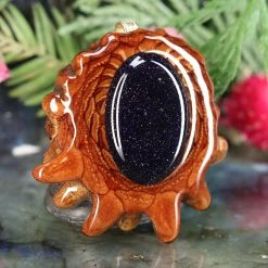 TEP Purple Goldstone Pendants