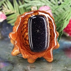 TEP Purple Goldstone Pendants