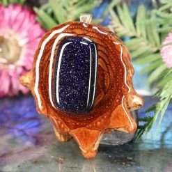 TEP Purple Goldstone Pendants