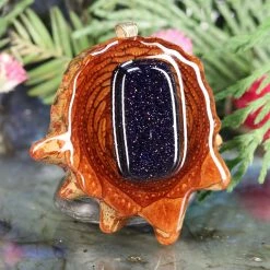 TEP Purple Goldstone Pendants