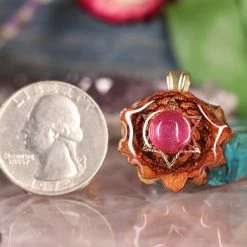 TEP Ruby With Gold Merkaba