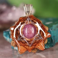 TEP Ruby With Silver Merkaba