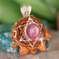 TEP Ruby With Silver Merkaba