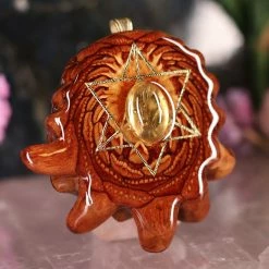 TEP Citrine With Gold Merkaba