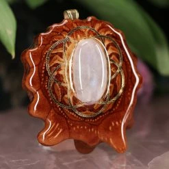 TEP Moonstone With Gold Seed Of Life 7 TEP Moonstone With Gold Seed Of Life