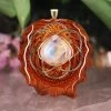 TEP Moonstone With Gold Seed Of Life