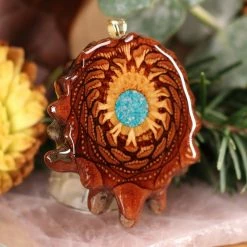 TEP Pendants Crushed Turquoise (Glows)