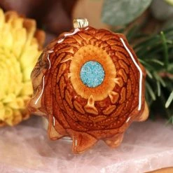 TEP Crushed Turquoise (Glows) Pendants