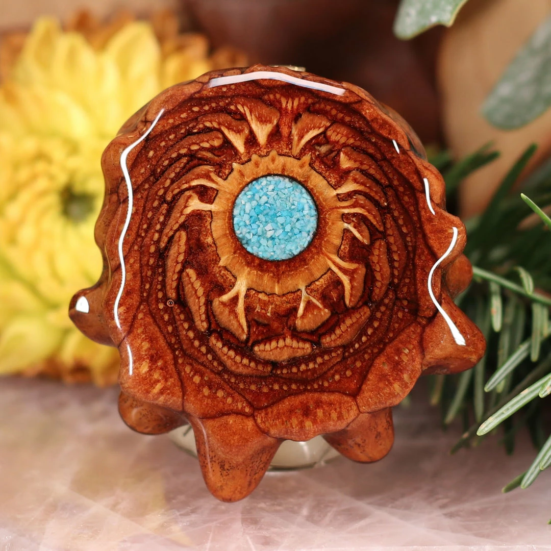 TEP Pendants Crushed Turquoise (Glows) 3 TEP Pendants Crushed Turquoise (Glows)