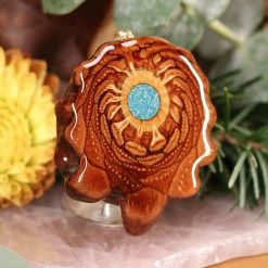 TEP Crushed Turquoise (Glows) Pendants