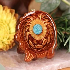 TEP Crushed Turquoise (Glows) Pendants