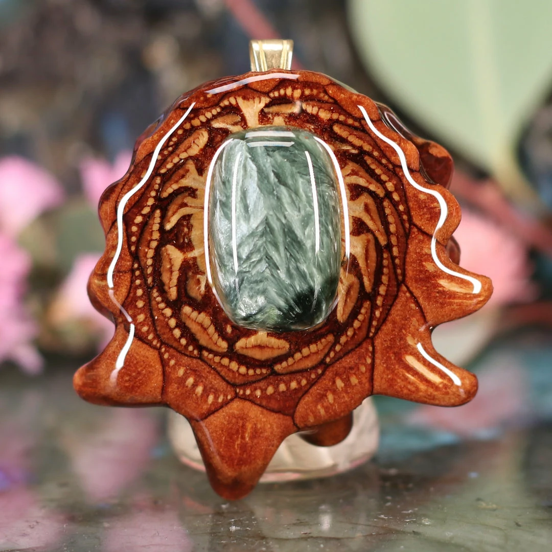 TEP Pendants Seraphinite 3 TEP Pendants Seraphinite