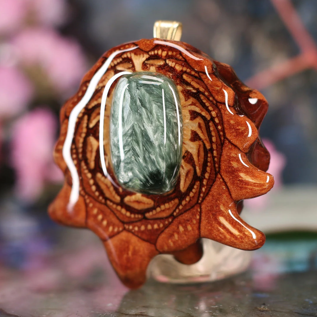 TEP Pendants Seraphinite 4 TEP Pendants Seraphinite