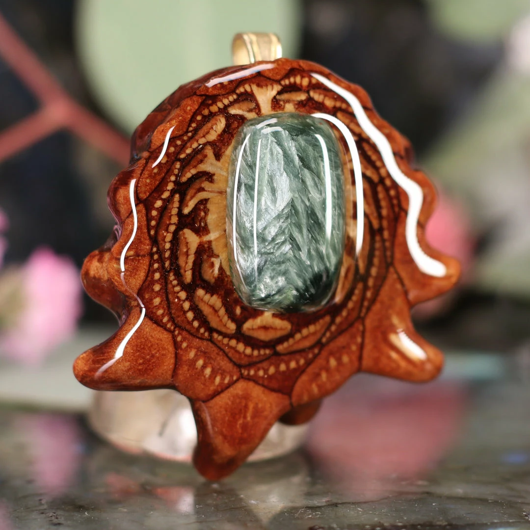 TEP Pendants Seraphinite 5 TEP Pendants Seraphinite