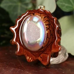 TEP White Druzy Quartz