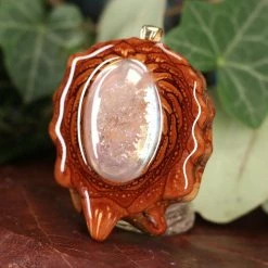 TEP White Druzy Quartz