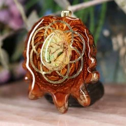 TEP Sterling Opal With Gold Seed Of Life