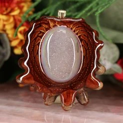 TEP White Druzy Quartz