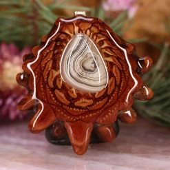 TEP Crazy Lace Agate Pendants