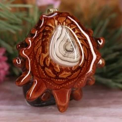 TEP Crazy Lace Agate Pendants